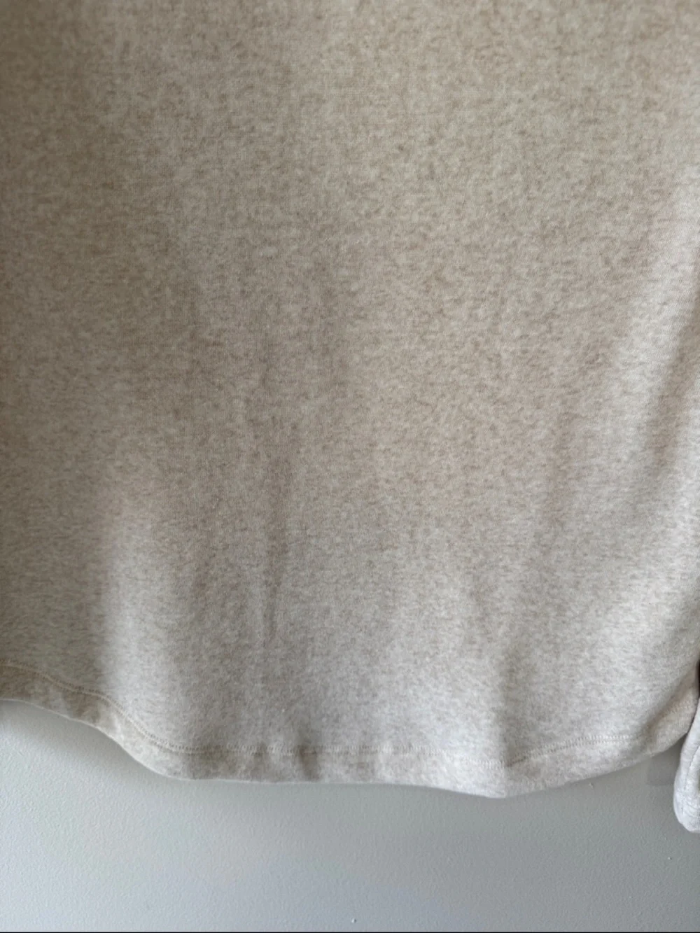J. Crew Women's Cream Button-Accent Funnel Neck Sweater - Heathered Cream - Picture 6 of 8